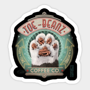 Toe Beanz Coffee Co T Shirt Sticker